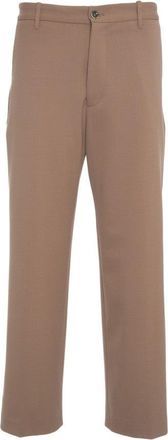 Nine In The Morning Brown Baggy Trousers With Relaxed Fit And Modern Silhouette