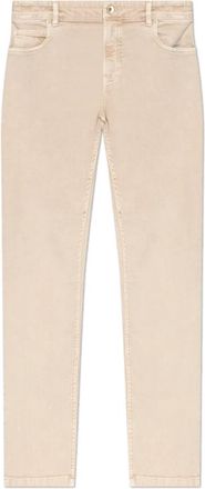 Eleventy Jeans met toelopende pijpen - Heren - Slim Fit Jeans - Beige - W30 - Katoen - Jeans
