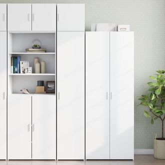 Berkfield Home Slim Storage Cabinet White 40x42.5x225 cm Engineered Wood