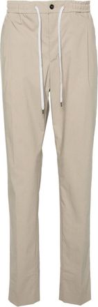 Pantaloni Torino drawstring-waist poplin chinos - men - Cotton/Polyamide/Elastane - 50 - Neutrals