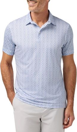 Mizzen+Main Versa Trim Fit Performance Golf Polo in White Tap In at Nordstrom, Size X-Large