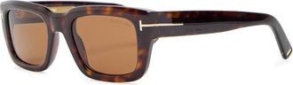 Tom Ford Icon Rectangle-frame Sunglasses - Brown Havana - One Size