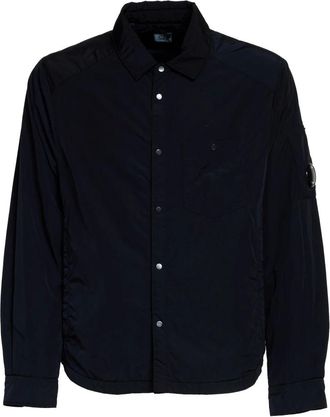 C.P. Company C.p. Company, Jassen, Heren, Blauw, L, Polyester, Chrome-R Padded Overshirt