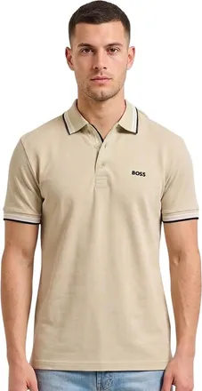HUGO BOSS Beige Shirt Collar Polos