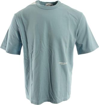 Stone Island Marina T-shirt - Heren - T-shirts - Blauw - S - Katoen - Tops