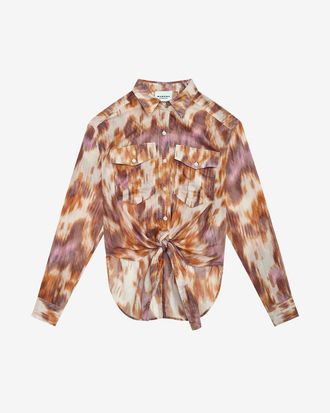 Chemise Femme Manches Longues Rayée - Col Rond, Poche, Mélange Polyester-Élasthanne - Pour Bureau, Loisirs, Voyage - 8