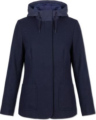 Rag & Bone Zora Two-in-One Blazer - Dames - Winterjassen - Blauw - S - Katoen - Jassen