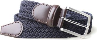 PX Los Angeles Stretch Braided Belt in Navy at Nordstrom Rack, Size 38