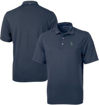 Cutter & Buck Mens Cutter & Buck Navy Seattle Mariners Virtue Eco Pique Recycled Polo at Nordstrom, Size Small