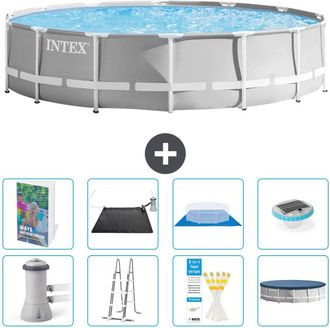 Intex Piscina Prism Frame Redonda - 427x107 Cm - 9-piezas S598