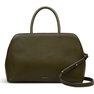 Radley London Liverpool Street Medium Ziptop Satchel Bag in Pine Needle at Nordstrom