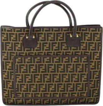 Fendi Pre-owned Tote Bags, female, Brown, Size: ONE SIZE Pre-owned Vintage Tote Bag