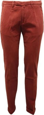BRIGLIA 1949 Slimme Italiaanse broek Bg 03 model - Heren - Slim Fit Broeken - Bruin - M - Broeken