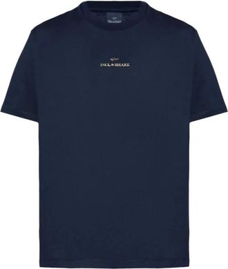 Paul & Shark Cotton T-Shirt - Heren - T-shirts - Blauw - 3XL - Katoen - Tops