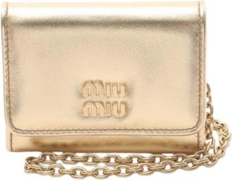 Miu Miu Pre-owned Mini Bags, female, Yellow, Size: ONE SIZE Pre-owned Mini Bag