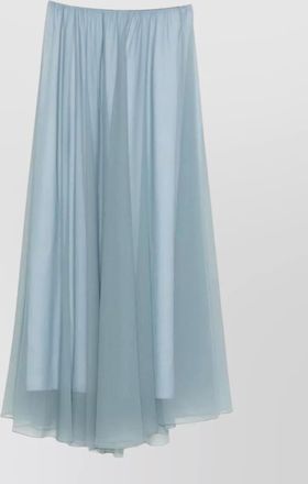 Forte_Forte long chiffon skirt elastic waist layers