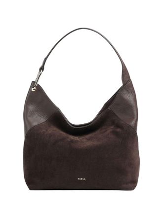 Furla Grained Leather Lara M Hobo Bag