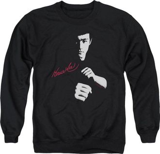 Gildan Bruce Lee The Dragon Awaits Adult Crewneck Sweatshirt