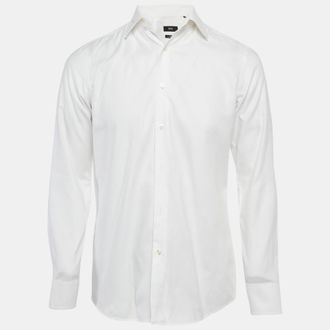 HUGO BOSS Boss By Hugo Boss White Cotton Slim Fit Shirt