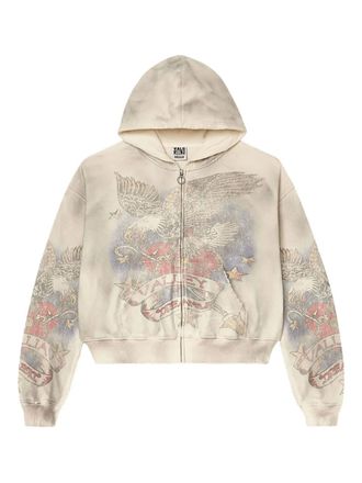 Vale Nostalgia hoodie met rits - Beige