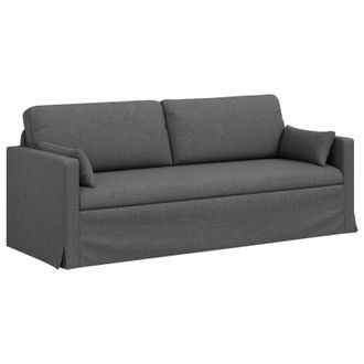 vidaXL Sof&aacute; Gris Oscuro 198 X 78 X 80 Cm Tela Vidaxl