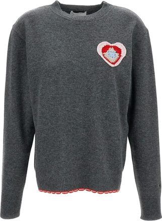 Stella McCartney Dames, Truien, Grijs, Maat: S Wol