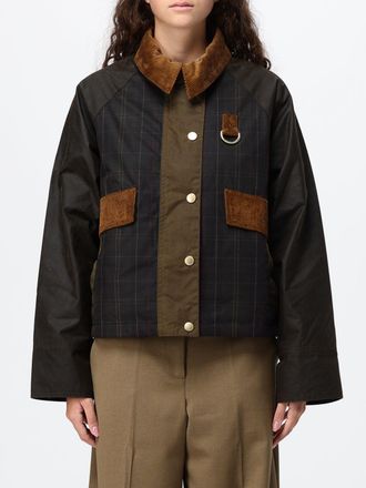 Barbour Irene Waxed Cotton Short Jacket with Velvet Collar