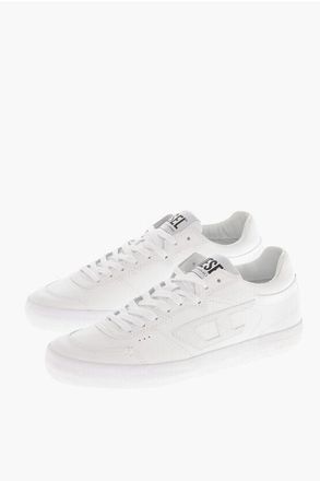Diesel Leather Low-Top Sneakers S-LEROJI Solid-Color With Tone-On-T size 42,5