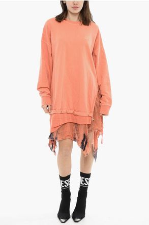 Diesel Asymmetric Fleece Dress D-ROLLY size L