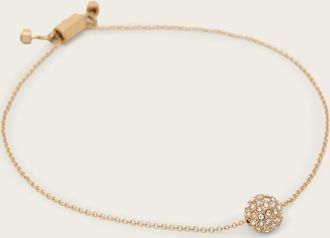 AllSaints Brass Ellie Crystal Bracelet, Size: One Size