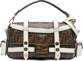 Fendi Pre-owned Fendi Zucca Glazed Fabric Cage Baguette Satchel Ladies 8BR777 A6VO 199 10429