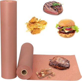OEM Papel De Carnicero, Rosa, Rollo De Papel Kraft Para Barbacoa, Papel Kraft Apto Para Alimentos Para Barbacoa, Cocina Jugosa (rollo 30 Cm X 10 M)