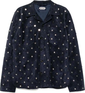 Bode Giacca-camicia Clover - Blu