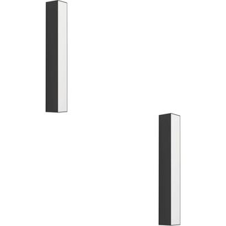 Loops 2 PACK Stylish Modern Design Black LED Wall Light for Indoor Spaces