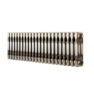 MonsterShop Traditional 3 Column Radiator - 300 x 1010mm - Raw Metal in Silver