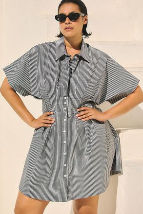 Exquise The Tobie Mini Shirt Dress by Exquise