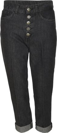 Dondup Cropped Jeans - Dames - Cropped Jeans - Zwart - W27 - Jeans