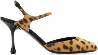 Jimmy Choo London Animalier Slingback Pump - Dames - Pumps - Veelkleurig - 38 EU - Leer - Schoenen
