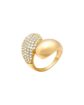 Liv Oliver 18K Plated Cz Modern Ring