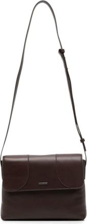 Emporio Armani Cross Body Bag Calf Leather Chocolate Brown