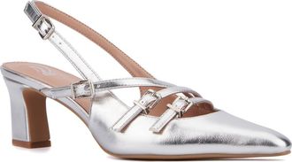 New York & Company Imari Slingback Pump in Silver Metallic at Nordstrom Rack, Size 8.5