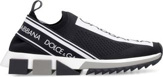 Dolce & Gabbana Sorrento sneakers - women - Rubber/Cotton/Polyamide/Polyamide/Polyester/Spandex/Elastane/Viscose - 41.5 - Black