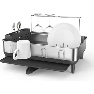 Simplehuman steel frame dishrack in Grey at Nordstrom