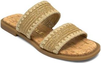 Aerosoles Centro Two-Strap Sandal in Natural Raffia Elastic at Nordstrom, Size 5.5