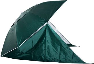 OUTSUNNY Beach Canopy Parasol with Side Panels 2 m- Green | TJ Hughes