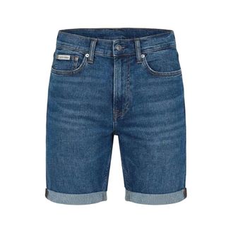 Calvin Klein Heren, Korte broeken, Blauw, Maat: W33 Denim