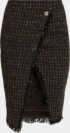 Generation Love Nova Tweed Wrap Skirt