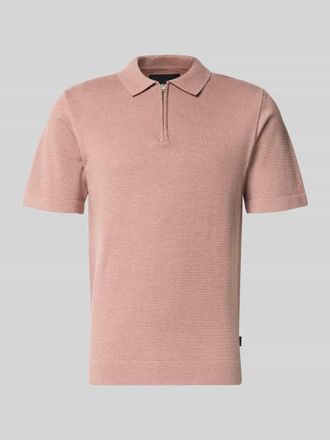 Jack & Jones Regular Fit Poloshirt mit Rei&szlig;verschluss Modell MILANO in Altrosa, Gr&ouml;&szlig;e XXL
