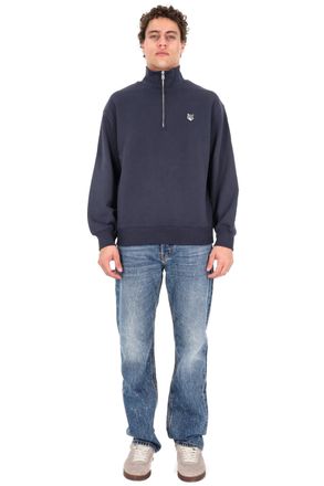 Maison Kitsun&eacute; Fox Comfort Fit Half-Zip Hoodie