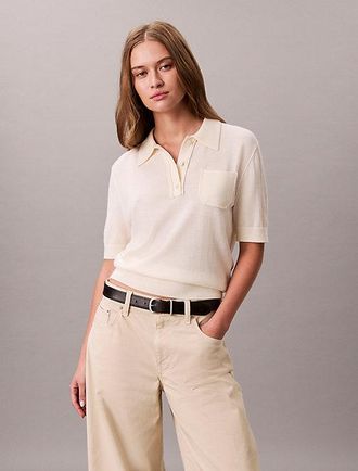 Calvin Klein Jersey Polo De Lana Merino